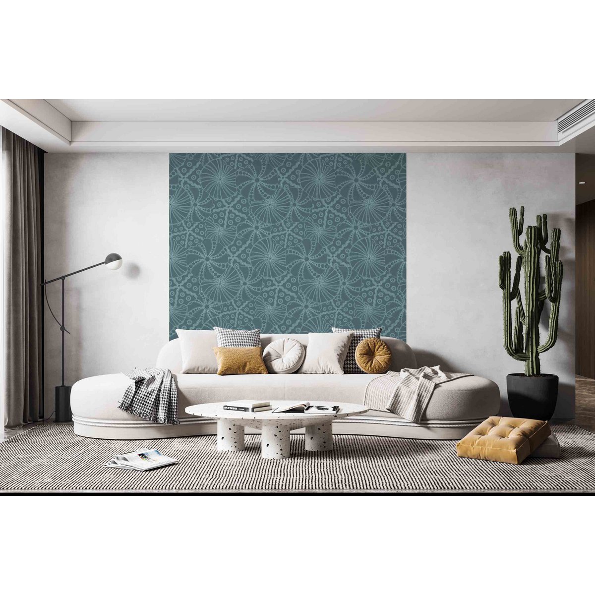 Papel pintado erizo psicodélico 10m