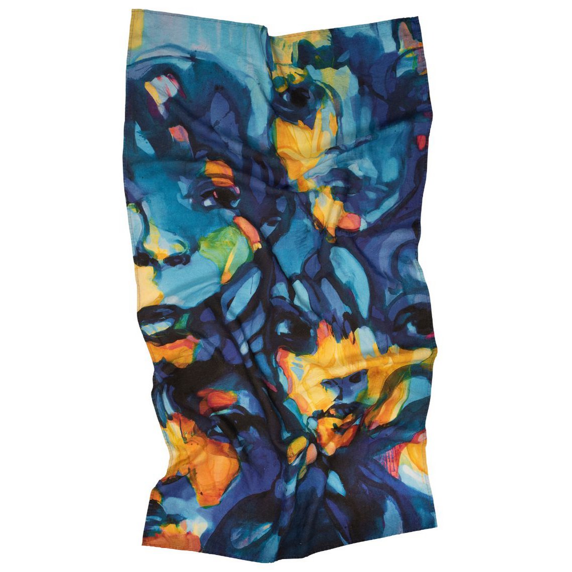 Linen beach towel View Blue - Vilmantas Marcinkevičius