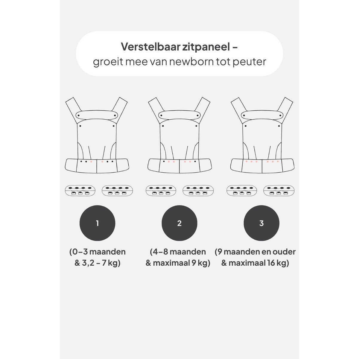 Nosidełko AVIAIRE - Ergonomiczne i wygodne - Materiał bawełniany OEKO-TEX®