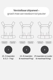 Nosidełko AVIAIRE - Ergonomiczne i wygodne - Materiał bawełniany OEKO-TEX®