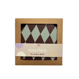 Untersetzer · Diamantminze/Aubergine