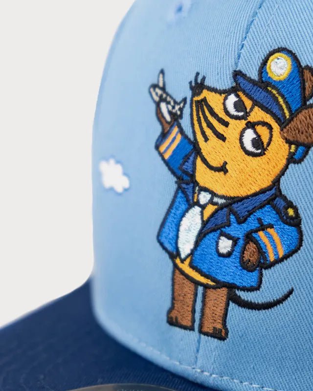 Koaa-Die Maus "Pilot"-Snapback Kids Light-Blue/Navy