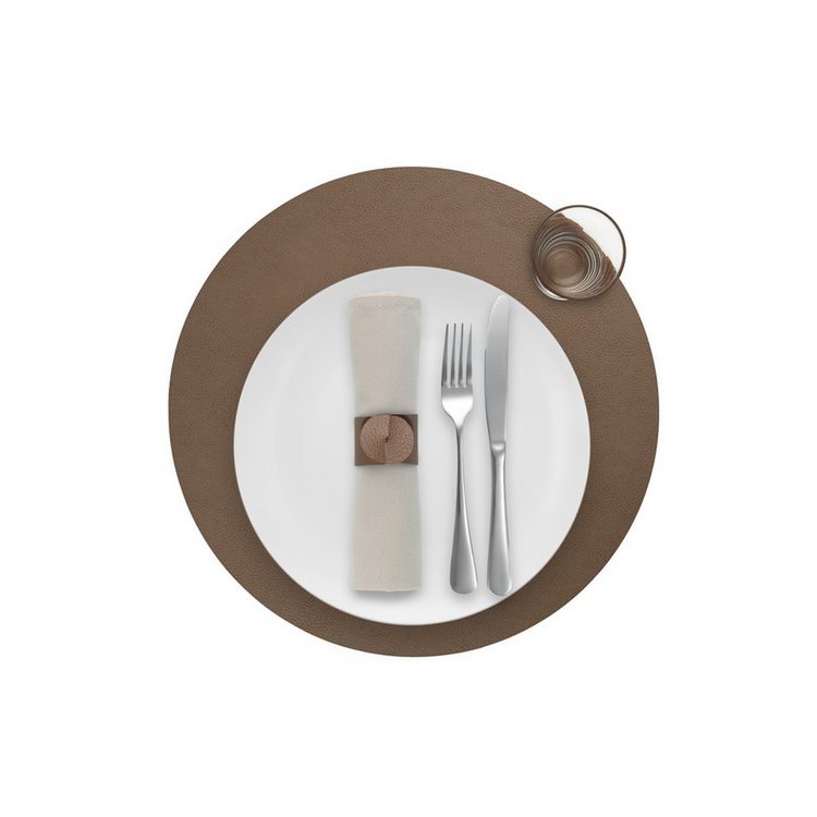 Podkładka Skinnatur | skóra z recyklingu | Okrągły 38 cm