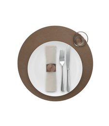 Podkładka Skinnatur | skóra z recyklingu | Okrągły 38 cm