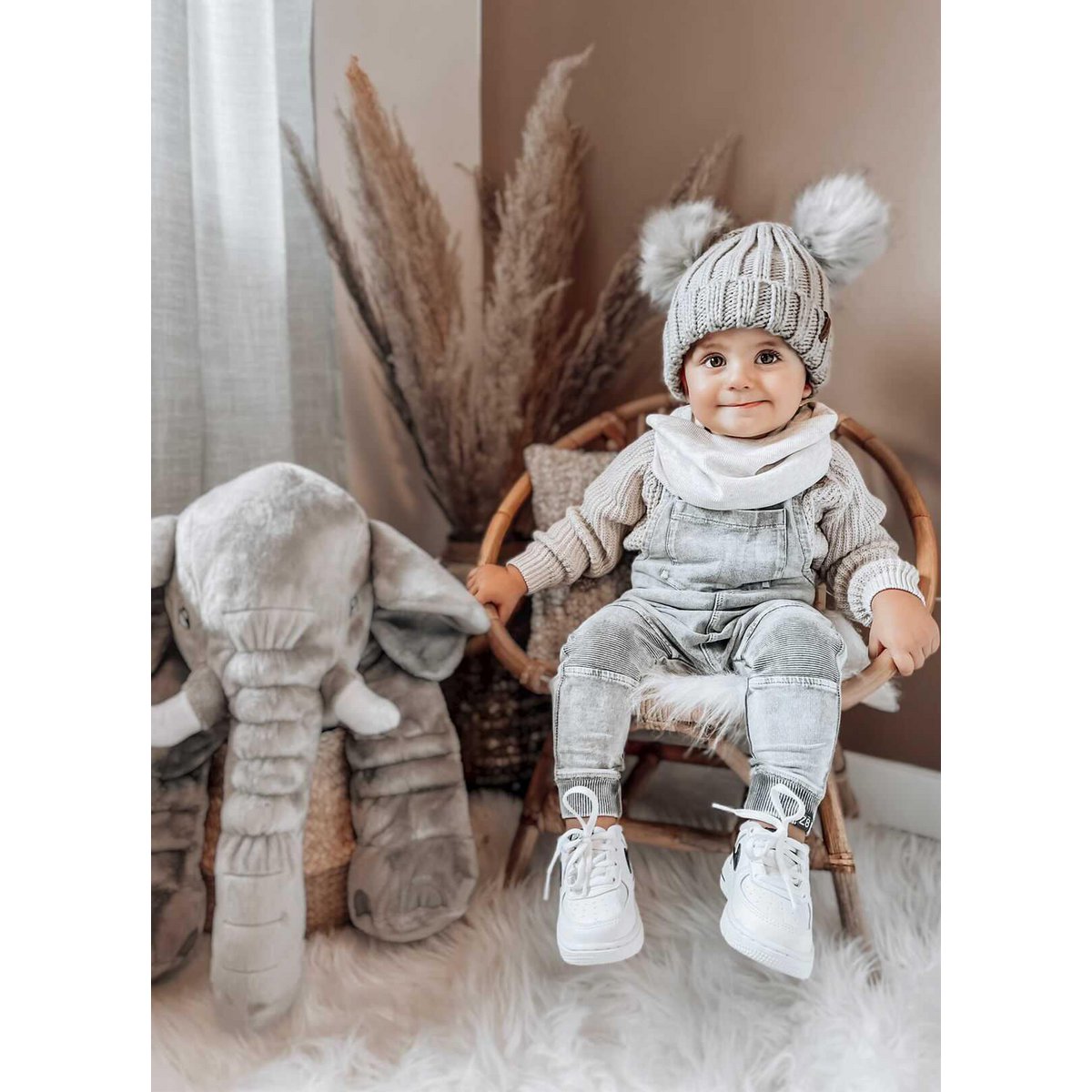 Mickey Mouse Winter Hat Grey - Kids