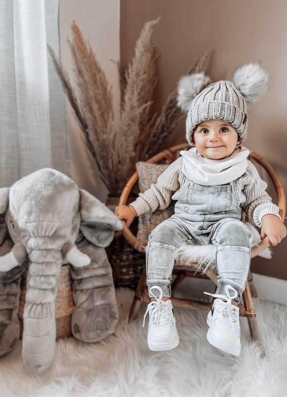 Mickey Mouse Winter Hat Grey - Kids