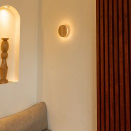 Lou Light Brown Rechargeable Wall Light