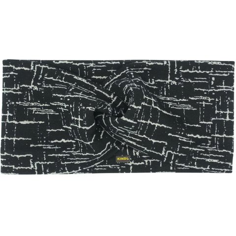 Twist Headband - Mid Century Black, Ponte Jersey