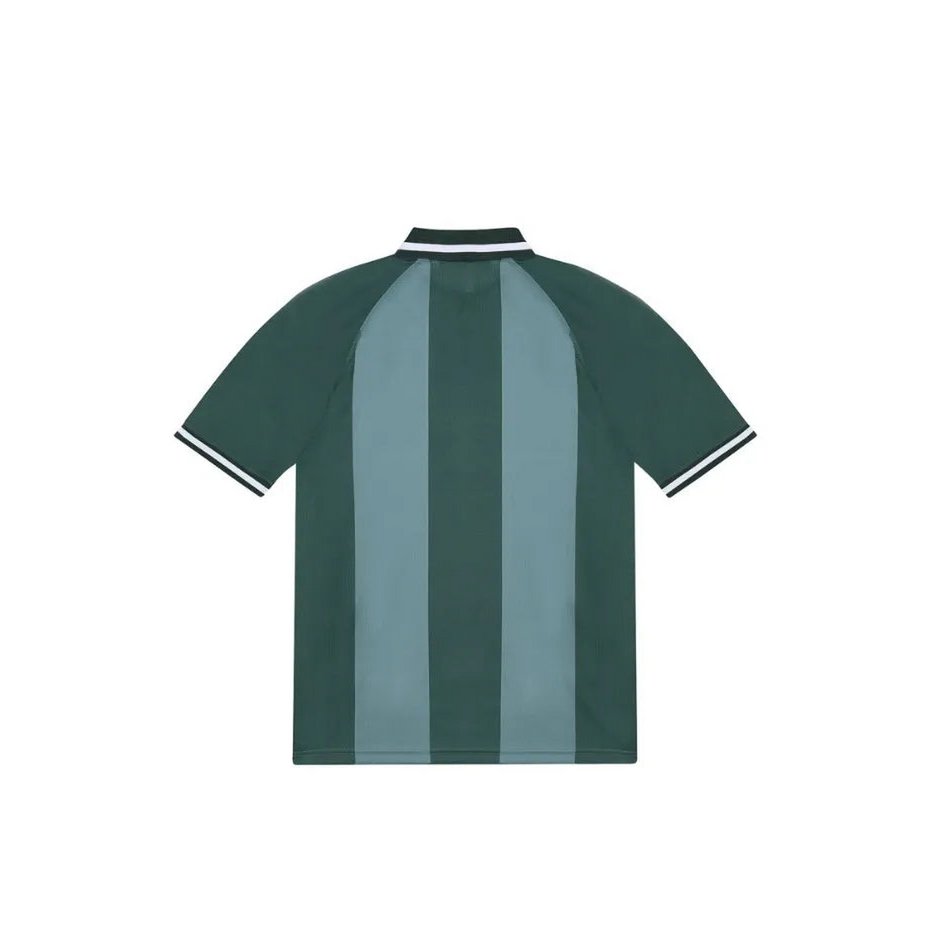 Horda Football Style Recycled Mesh Polo Forest Green