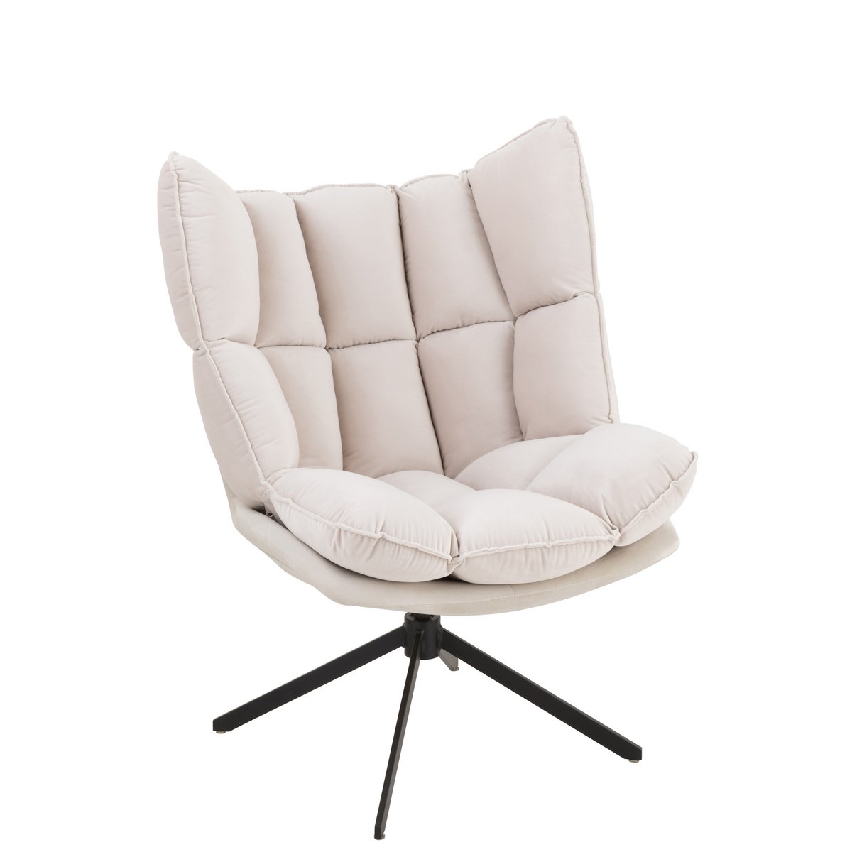 Krzesło J-Line Relax Cushion On Frame - tkanina/metal - beż