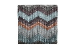 Juego de posavasos de cristal de 6 posavasos azules con estampado en zigzag