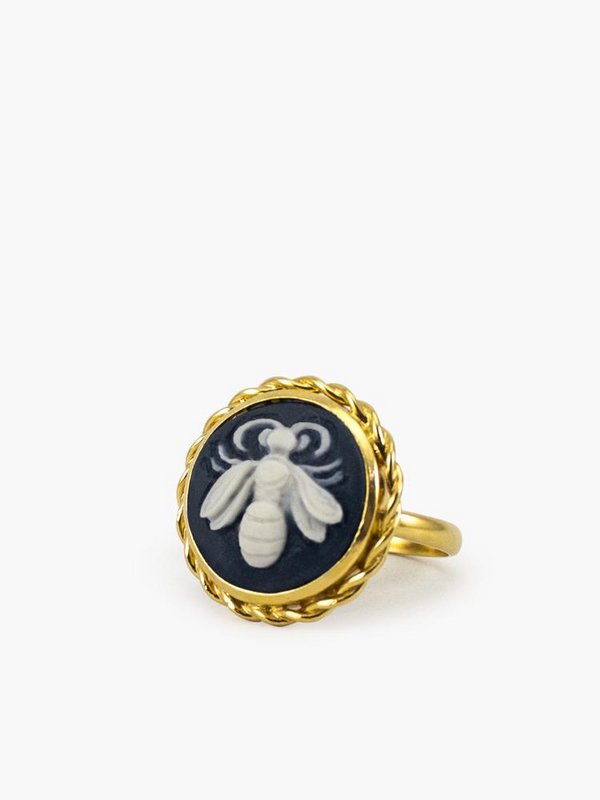 Bee Cameo Ring