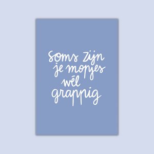WENSKAART - Mopjes wel grappig