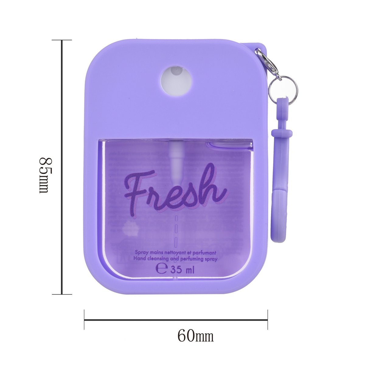 Coconut cleansing hand spray and purple silicone case -35ml
