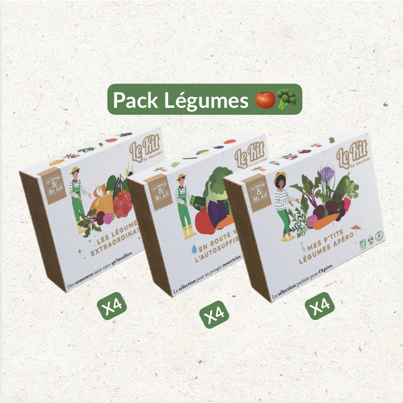 Tuinierenkits - Kerstcadeau Kast Kerstmis - P'tits Aperitif Groenten - Buitengewone groenten - Op weg naar zelf -sufficiëntie - DIY
