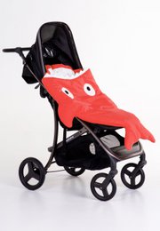 Rød Baby Shark Sack - Sharky Multicolor