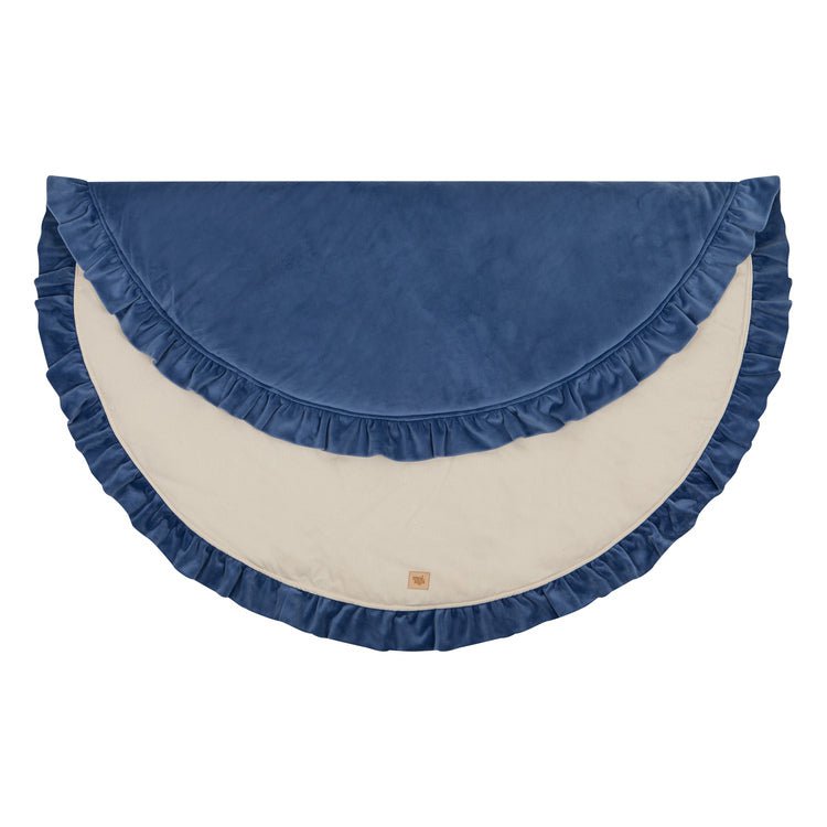 Mata Soft Velvet z Falbanką „Sapphire”
