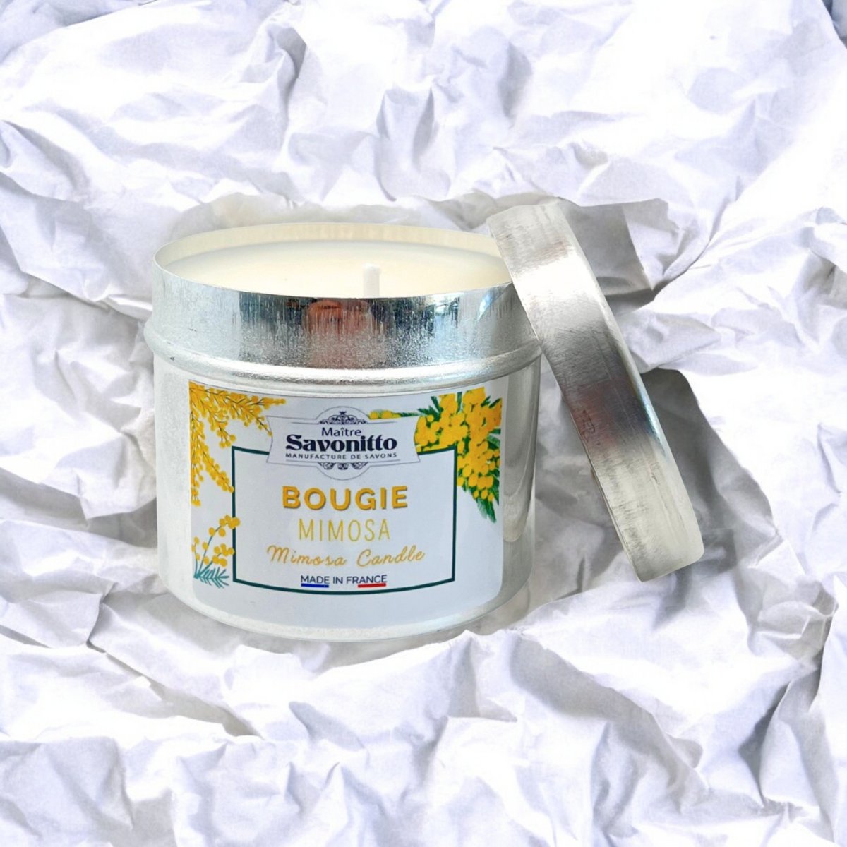 Mimosa scented candle
