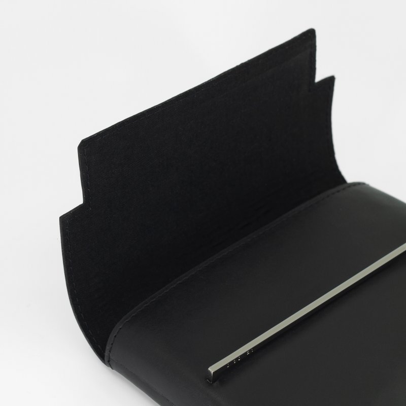 FRAME clutch bag - black rhodium