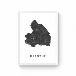 Drenthe Province Map - Map Poster