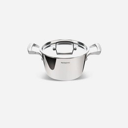 Royal-Saucepan 2 handles stainless steel lid