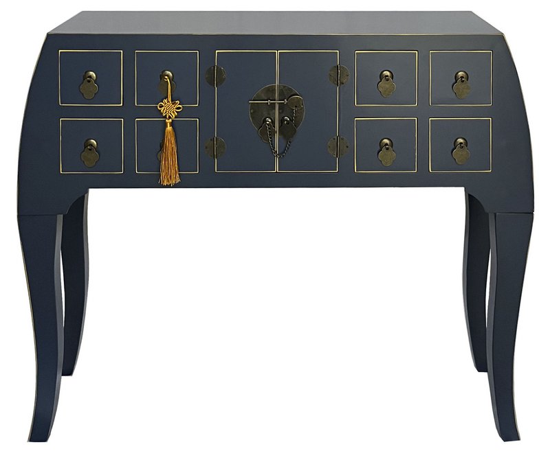 CONSOLA ABETO MDF 98X26X80 ORIENTAL AZUL MB208298