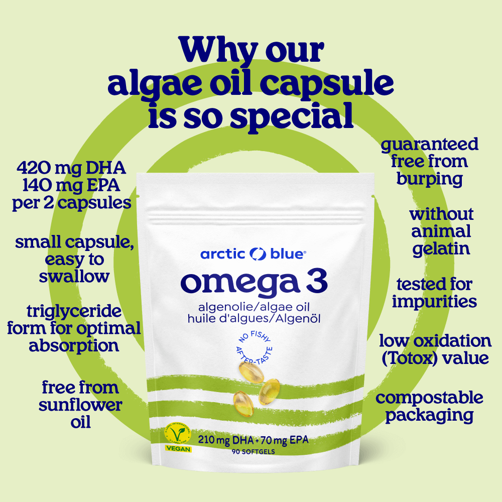 Algenolie DHA en EPA (kleine capsule)