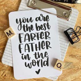 Karte du bist der beste Farter der Welt