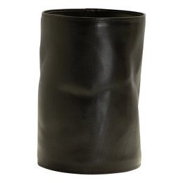 Vase læder XXXL sort