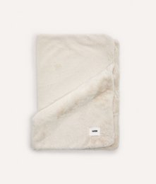 Lys beige pelseffekt hundetæppe, Toia