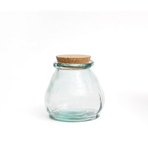 The Belly Glass Pot - Blue - S