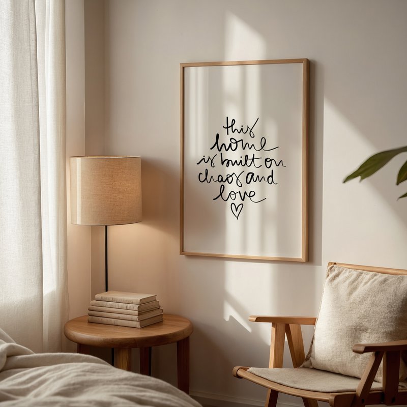 Poster: This home is built on chaos and love