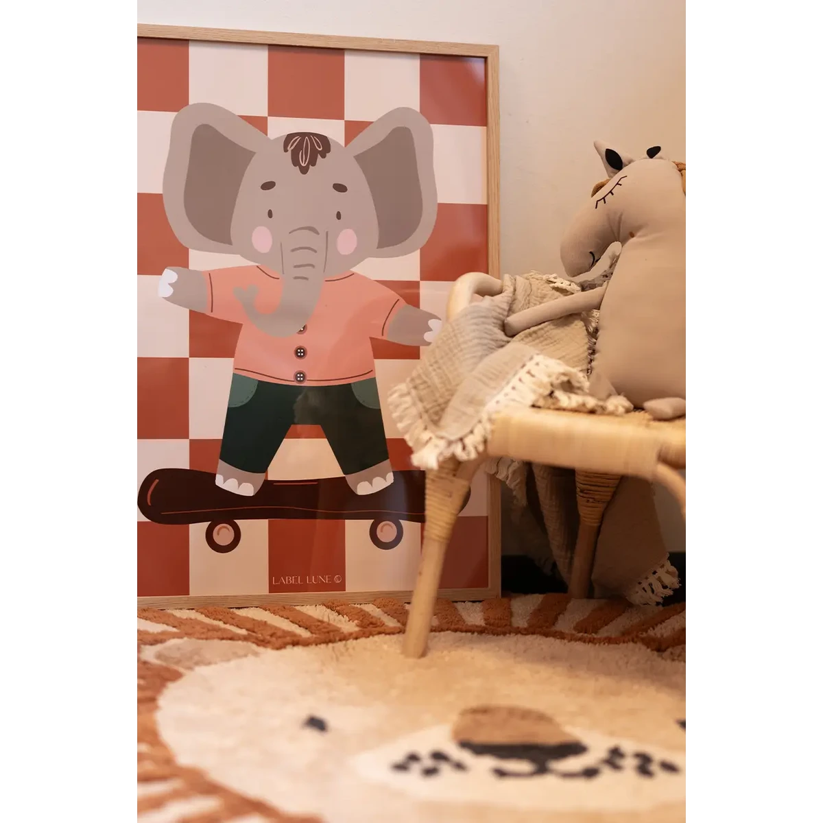 Plakat børneværelse - Elephant Ollie