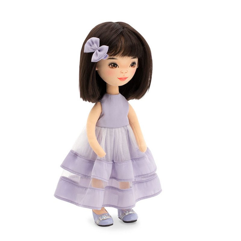 Soft toy, Sweet Sisters - Lilu in a Purple Dress + bonus accessories set (35cm)