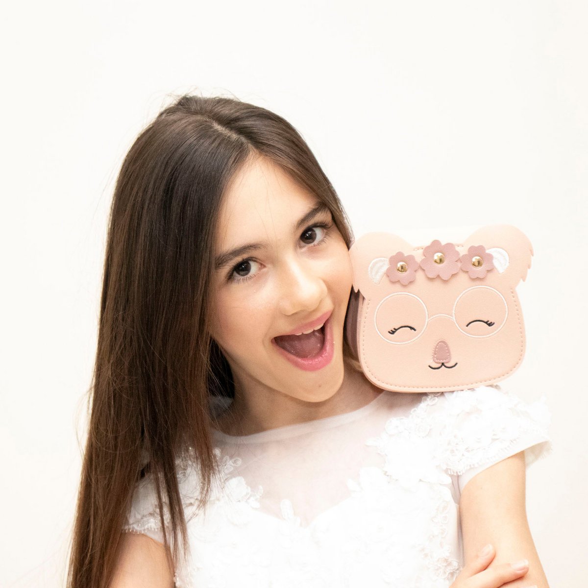 Children's shoulder bag - Yumi the little koala Pink