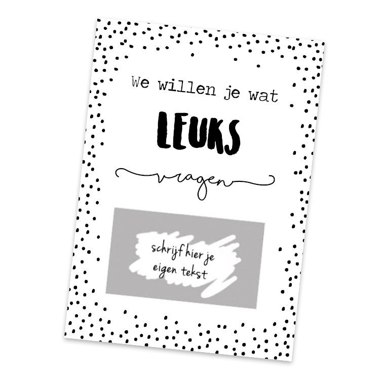 Scratch Cards "DIY - We want to ask you something"