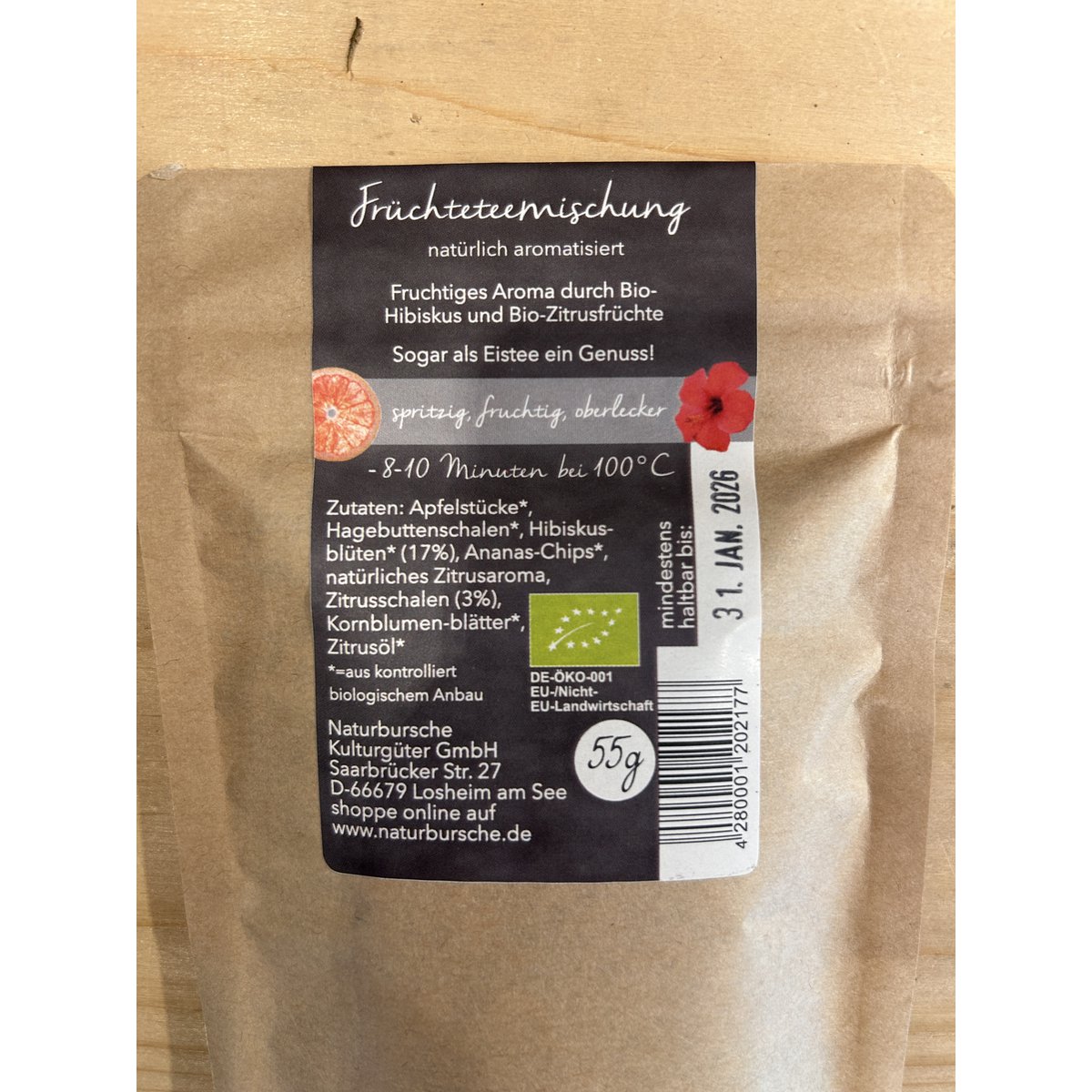 Naturbursche Biotee nr 4 - Greepfrut Hibiskus