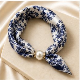 HS Pearl Scarf New Colors - Magnetic Pearl Closure