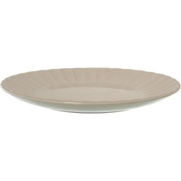 ASSIETTE SIMPLE CÉRAMIQUE BEIGE _°27X2.8CM CU7319