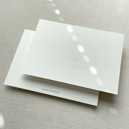 Christmas card - "Merry Christmas" card for Christmas with embossing hot foil gold (PU = 10 pieces)