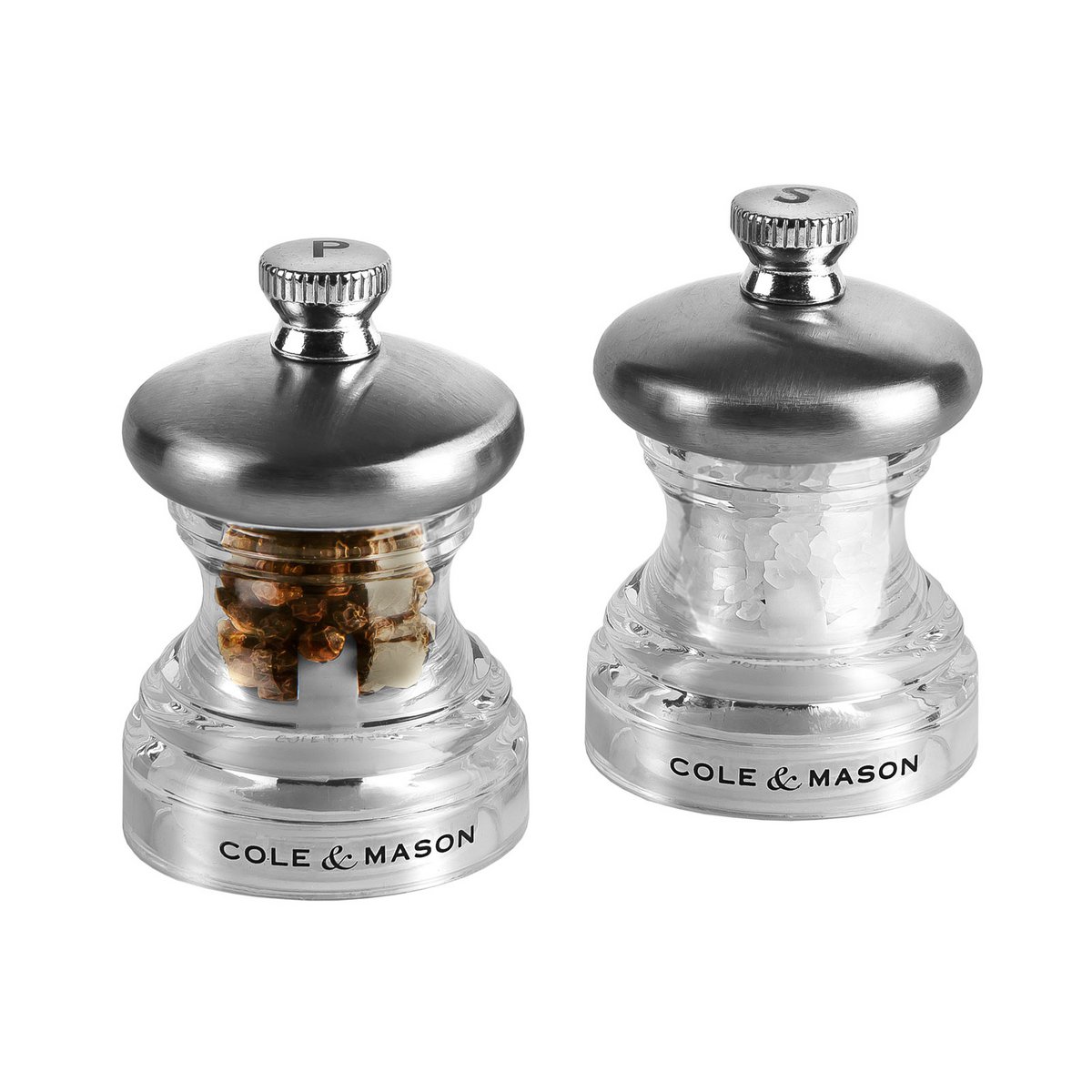 Button Pepper and Salt Mill Set 6,5cm