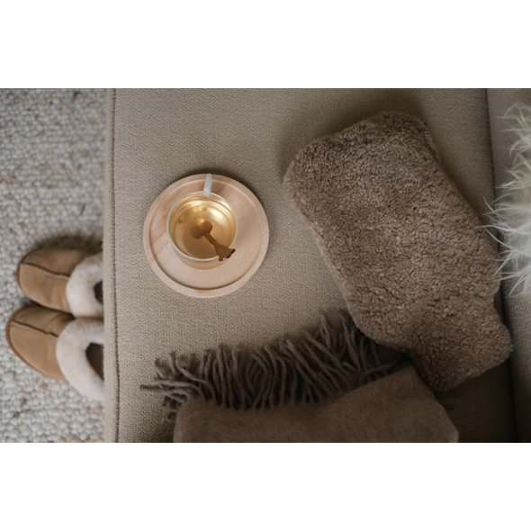 Sheepskin hot water bottle bag - Lambskin cover hot water bottle | 3 colors