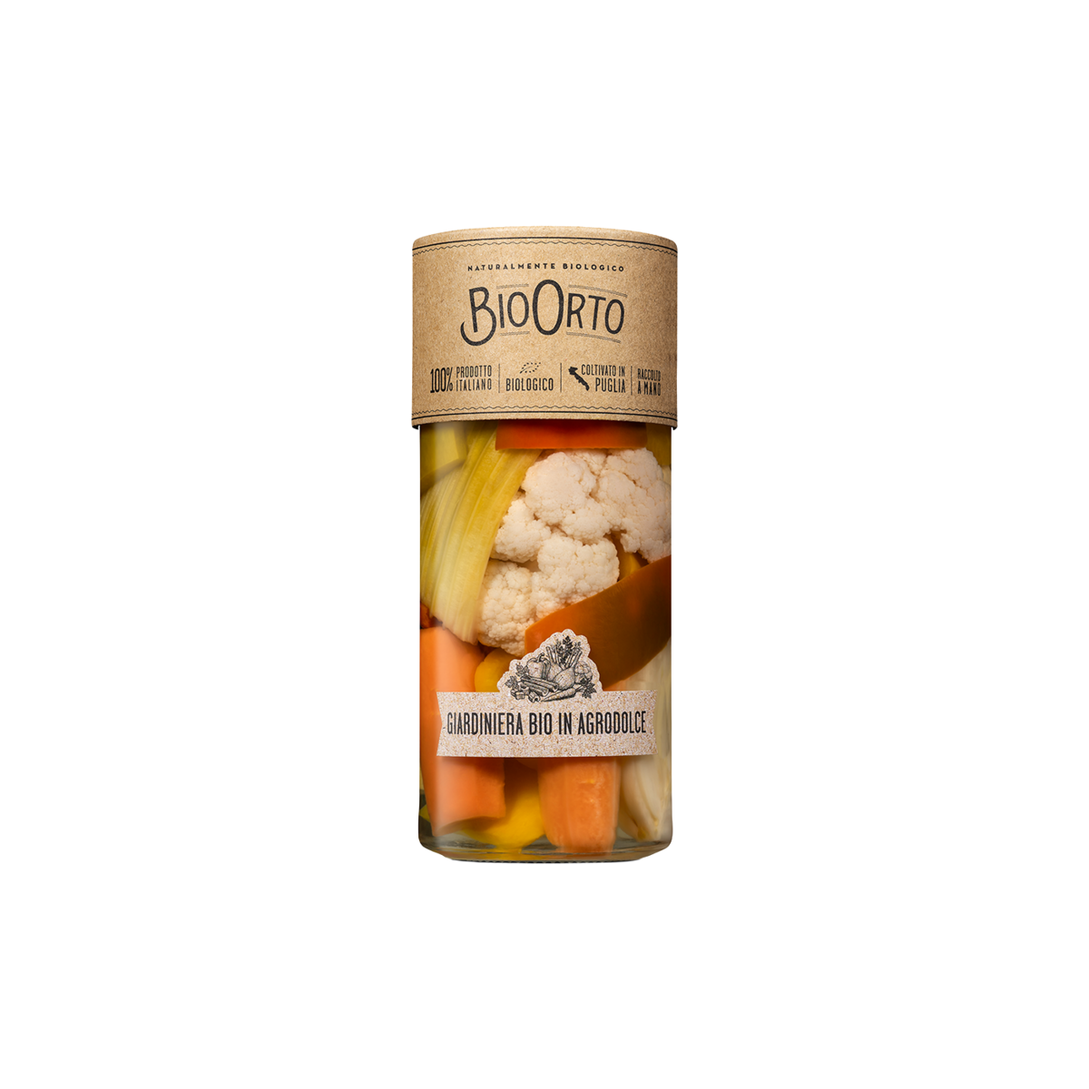 Biologische zoetzure Giardiniera