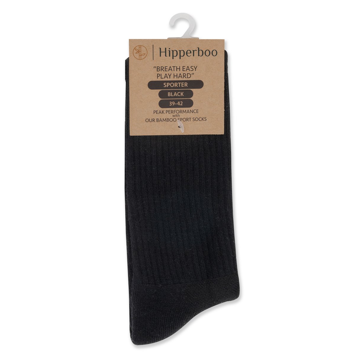 Hipperboo® 3 oder 6 Paar Bambus-Sportsocken | Tennissocken | Laufsocken | Nahtlos | Schwarz oder Weiß | Mehrere Größen