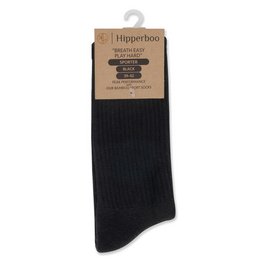 Hipperboo® 3 of 6 Paar Bamboe Sportsokken | Tennissokken | Hardloopsokken | Naadloos | Zwart of Wit | Meerdere maten