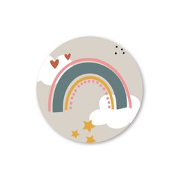 Stickers 'rainbow' on a roll of 500 pieces