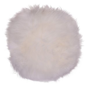 Lammfellsitz – Echtes Lammfell, Elfenbein – Ø35 cm