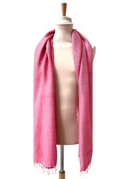 Le Grand Krama Chaud Rose Bonbon - Femme