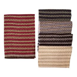 Muntert uldtørklæde til kvinder med zigzag-design ITFUSL606