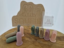 SNUFIE | Finger Toothbrush | Finger Toothbrush Baby | 2 pieces per pack | Toothbrush Silicone | GRAY